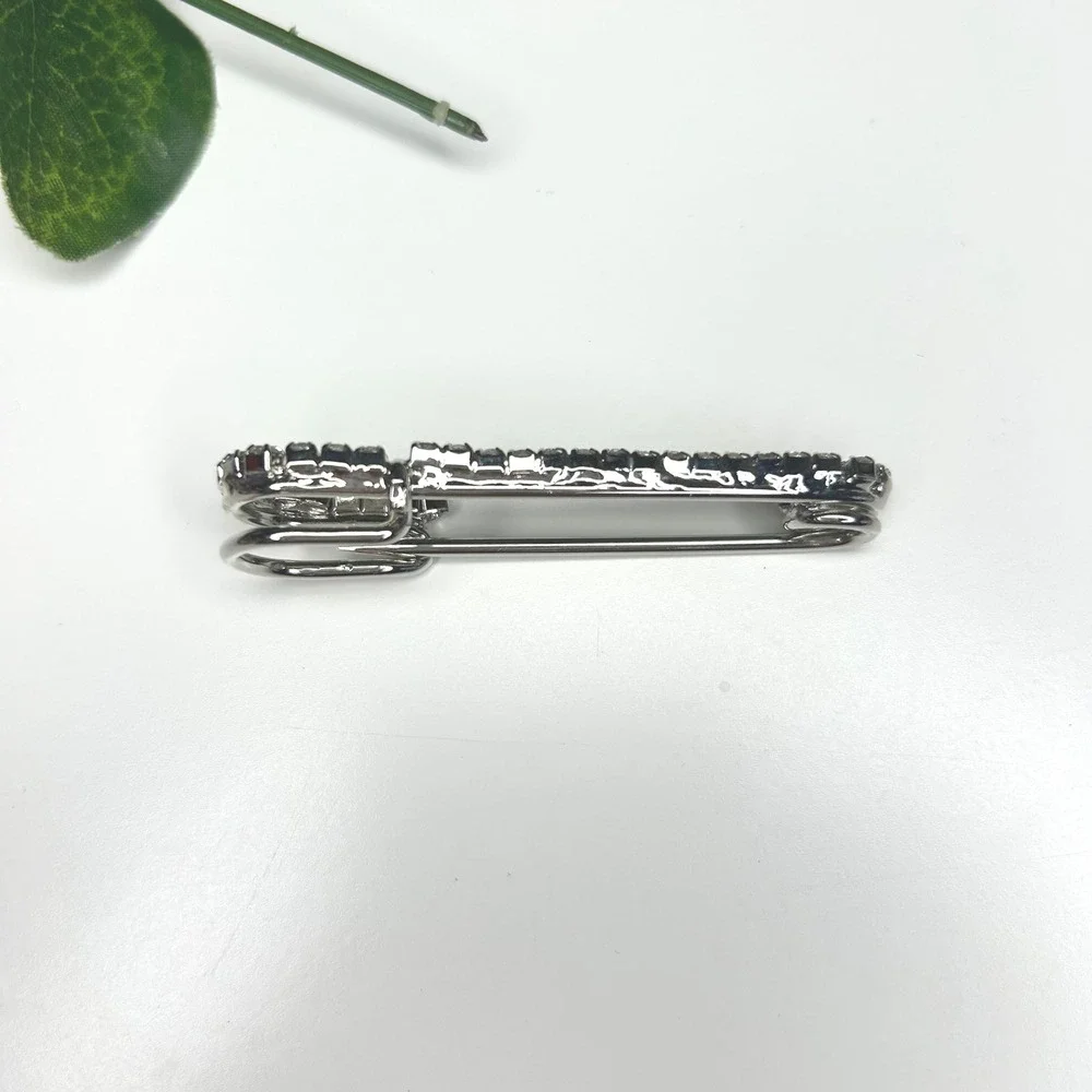 Sparkling‎ Rhinestone Safety Pin Brooch Statement Pin Accessory
